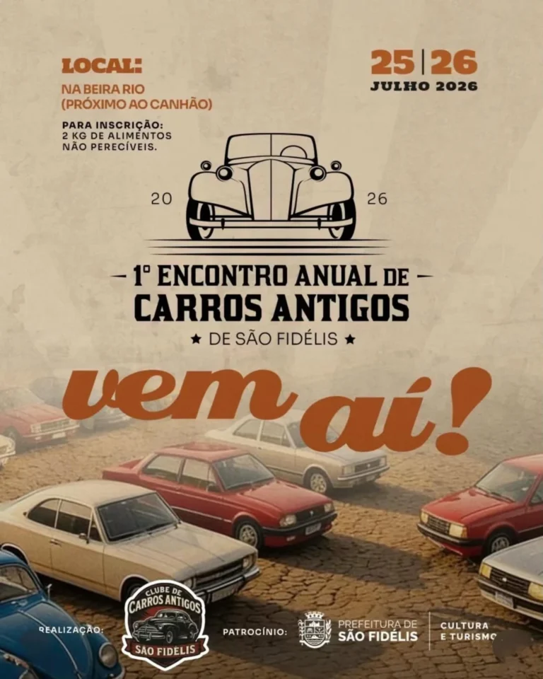1º Encontro de Carros Antigos em São Fidélis