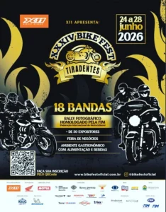 34º Bike Fest Tiradentes 2026: Programação de Shows e Atrações 1 34º Bike Fest Tiradentes