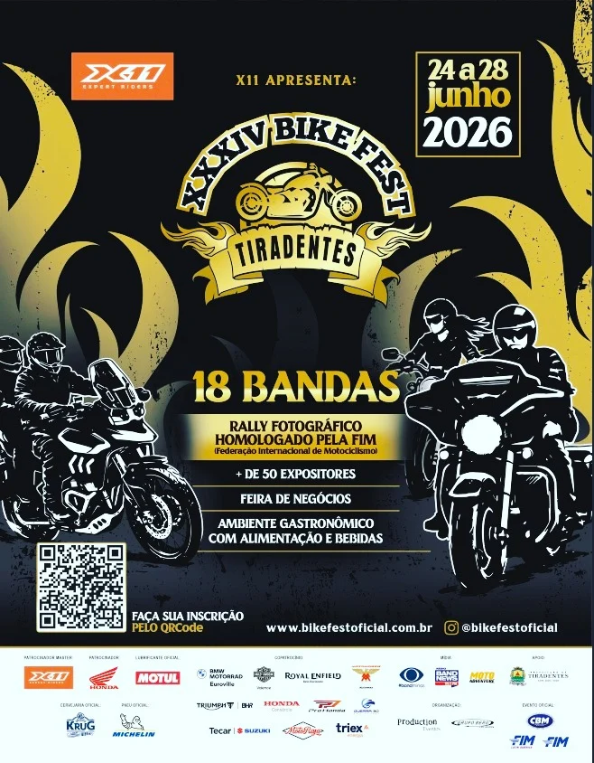 Histórico de Eventos 5 34º Bike Fest Tiradentes 2026: Programação de Shows e Atrações