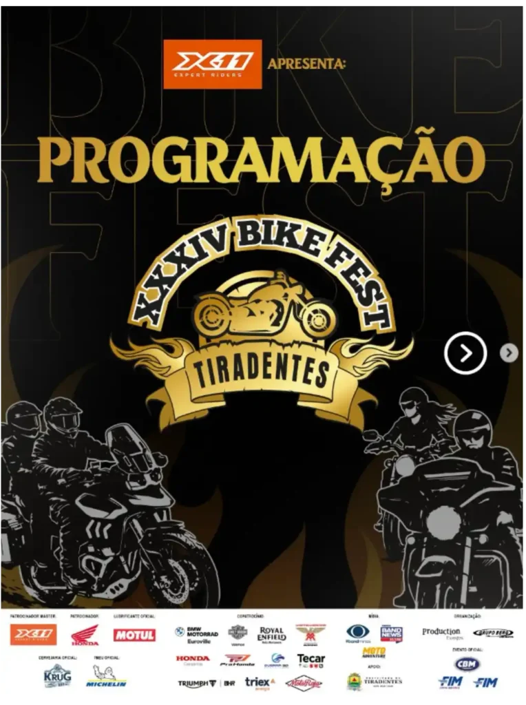 Histórico de Eventos 4 Bikefest Tiradentes 2026: Encontro de Motos no Campo do Aimorés