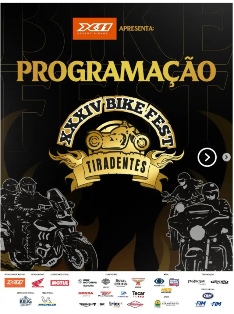 Eventos 9 Bikefest Tiradentes 2026: Encontro de Motos