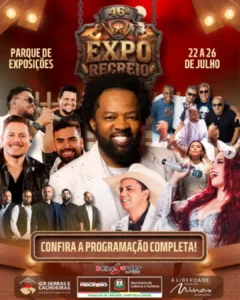 Expo Recreio 2026 -22 a 26 de Julho - Cartaz Oficial