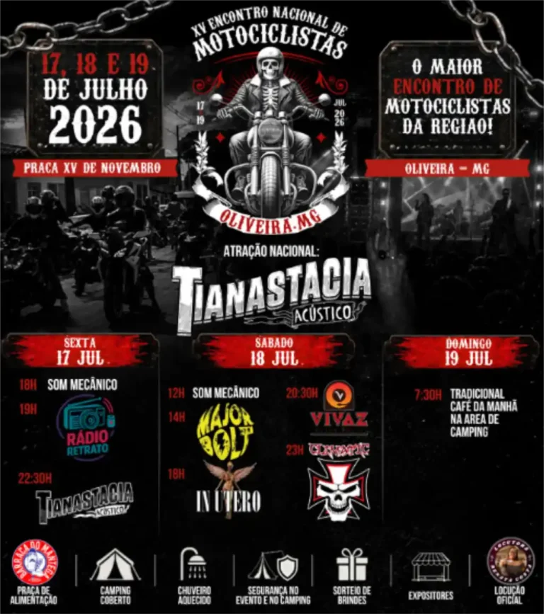 Eventos 12 XV ENCONTRO NACIONAL DE MOTOCICLISTAS DE OLIVEIRA