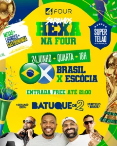 Batuque de 2 em Muriaé na Four Disco. Copa 2026