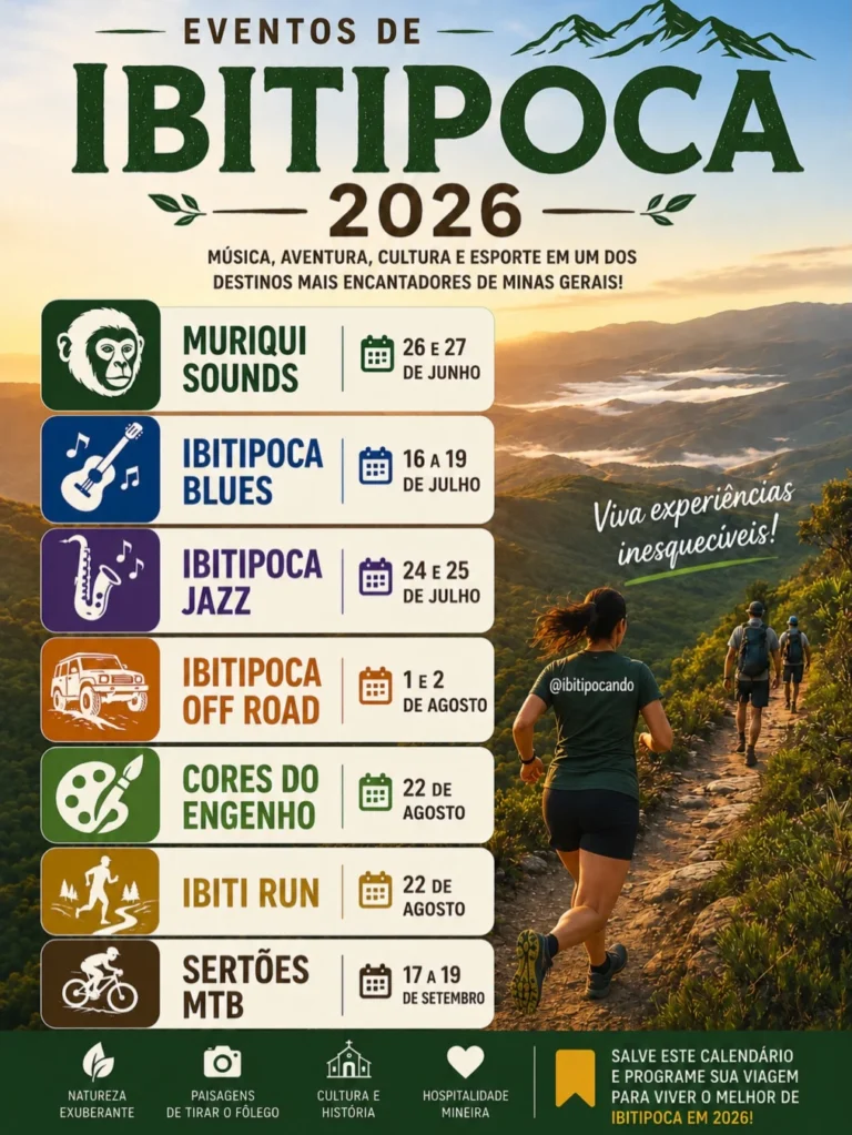 Eventos 10 Calendário de Eventos de Ibitipoca 2026: Programação Completa