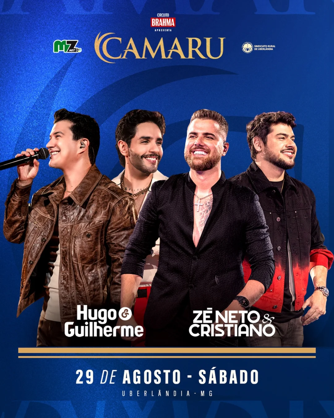 Camaru Uberlandia 2026 Shows - Shows de Zé Neto e Cristiano e Hugo e Guilherme no Camaru