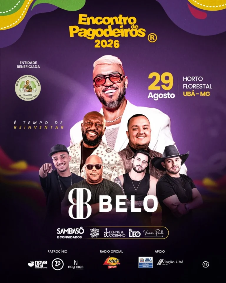 Eventos 6 Encontro de Pagodeiros Ubá - Belo