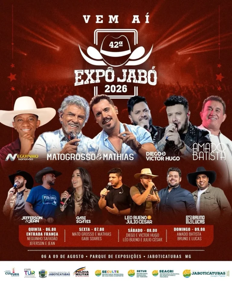 A tradicional ExpoJabó Jaboticatubas 2026