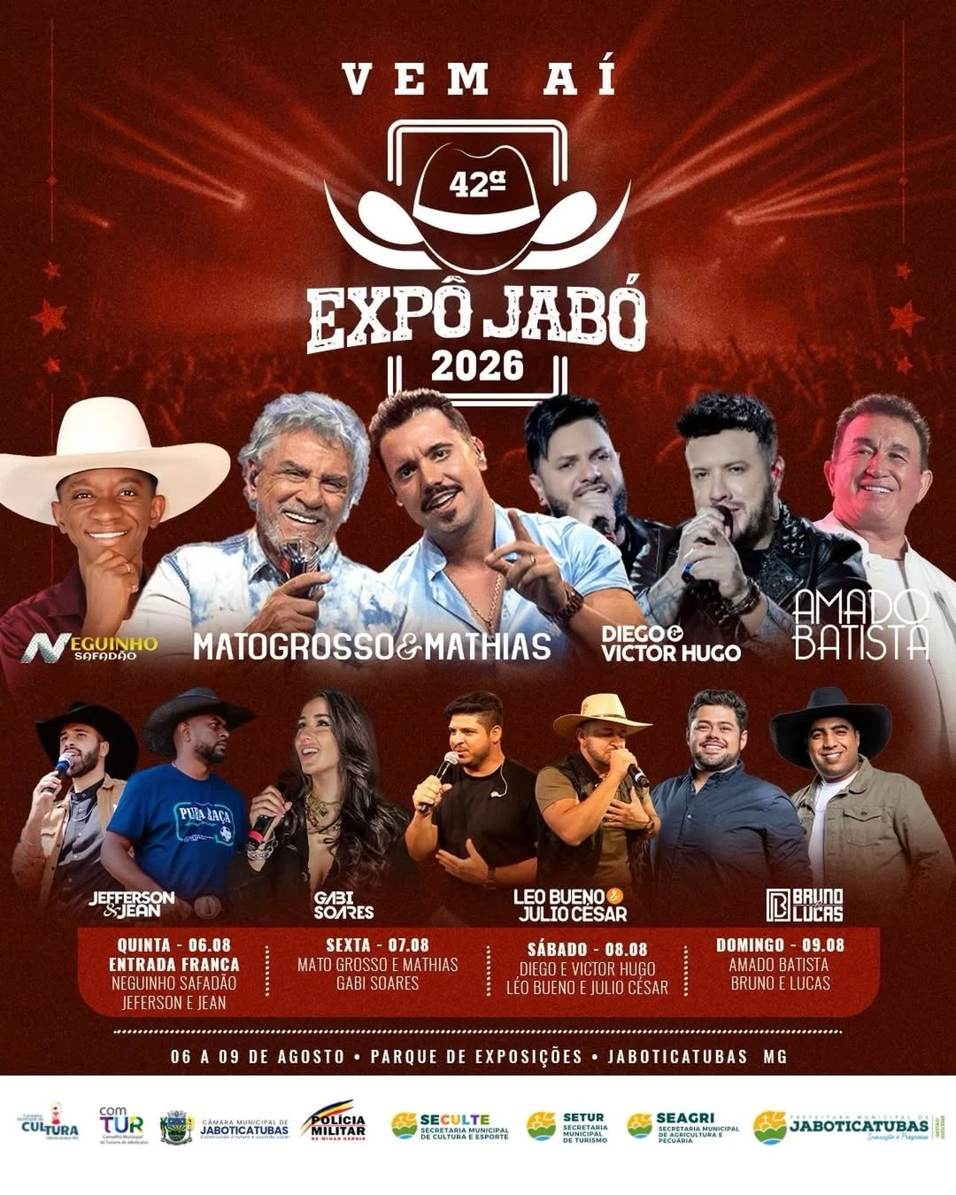 A tradicional ExpoJabó Jaboticatubas 2026