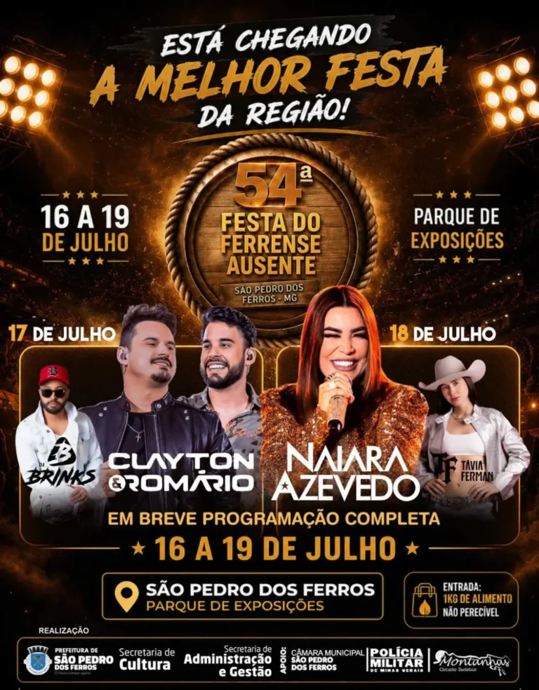 Eventos 10 Festa do Ferrense Ausente São Pedro dos Ferros