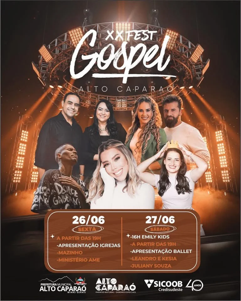Histórico de Eventos 8 Gospel Fest Alto Caparaó 2026: Veja a Programação Oficial