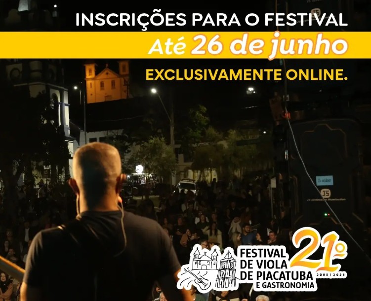 inscrições para o Festival de Viola