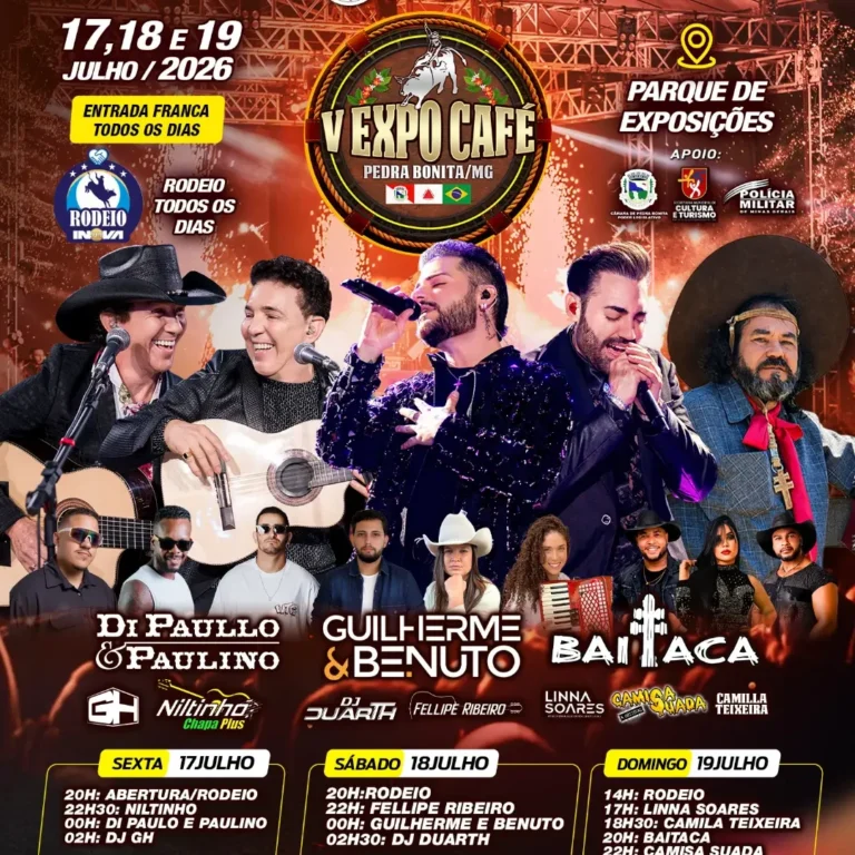 V Expô Café 2026 em Pedra Bonita MG