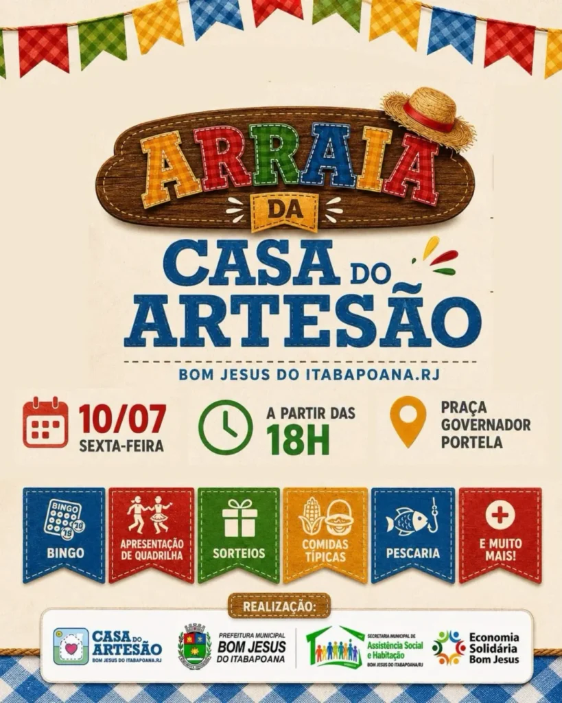 Arraia da Casa do Artesao 2026 – Evento oficial junino