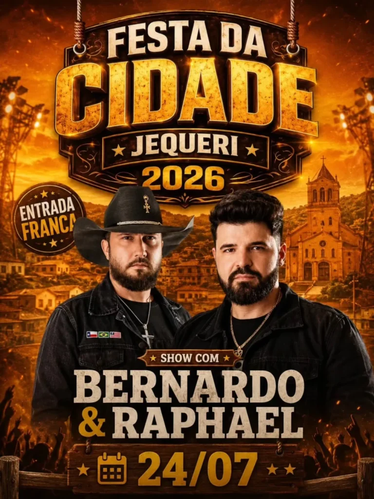Bernardo e Raphael na Festa da Cidade de Jequeri 2026