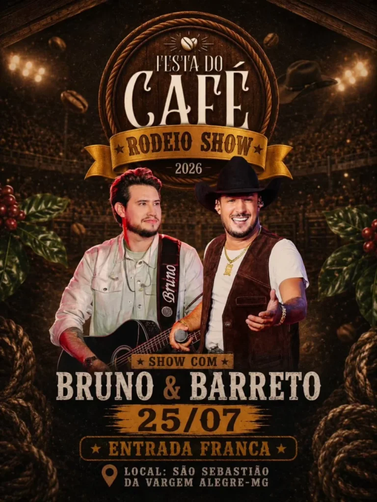 Bruno e Barretto na Festa do Cafe em SSVAMG 2026