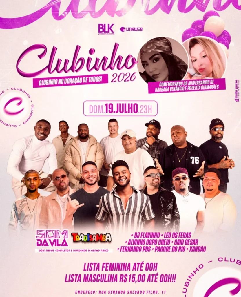 Histórico de Eventos 1 Clubinho 2026 em Campos