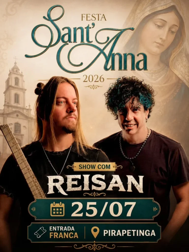 Reisan na Festa de Santana em Pirapetinga 2026