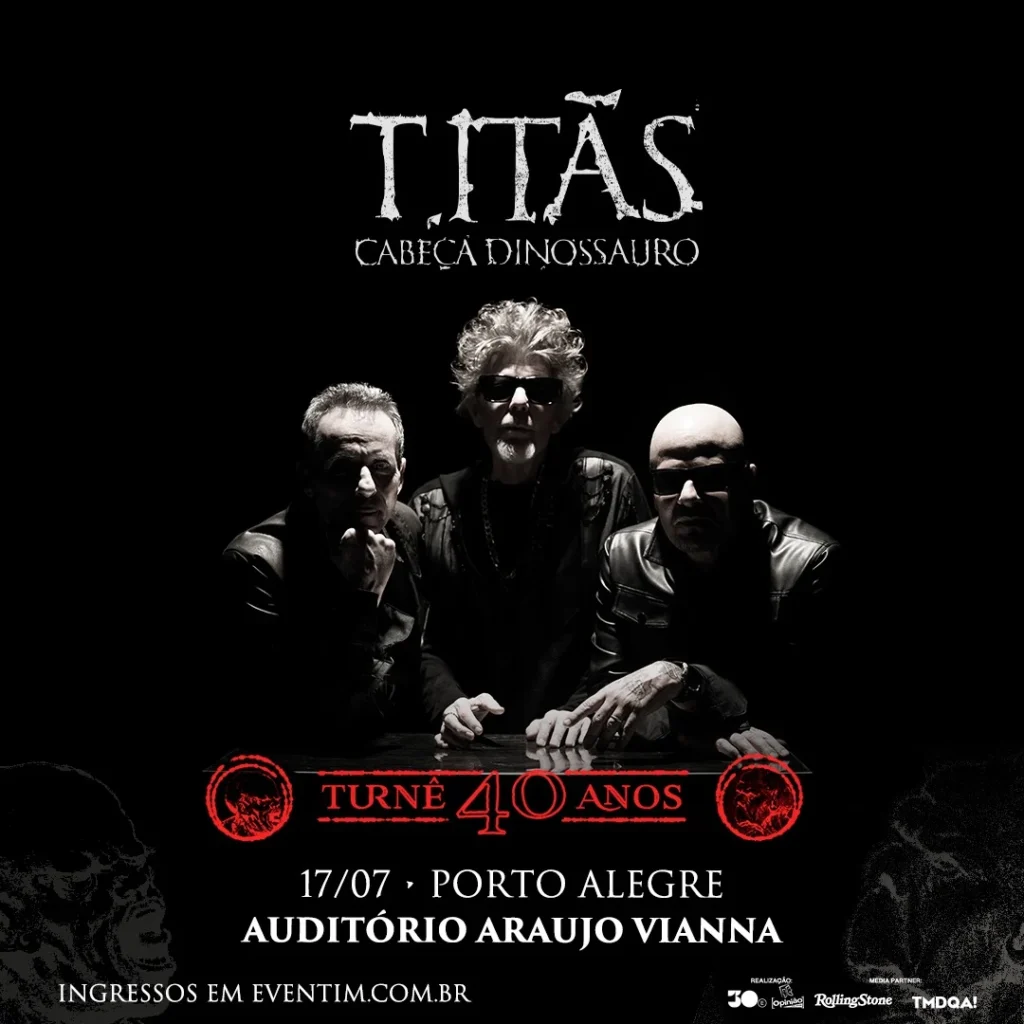 Histórico de Eventos 1 Titas no Auditorio Araujo Vianna 2026