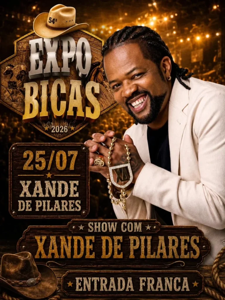 Xande de Pilares na Expo Bicas 2026