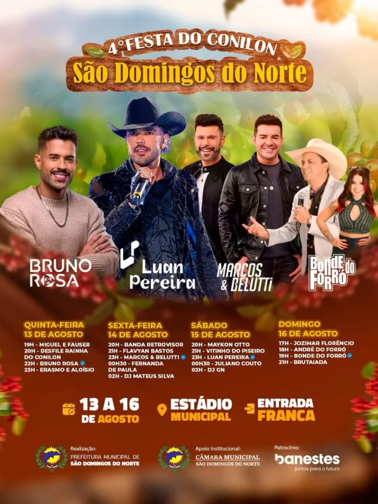 Histórico de Eventos 12 4ª Festa do Conilon em São Domingos do Norte (ES)