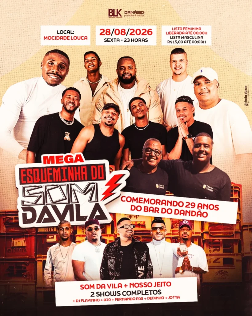 Aniversário Bar do Dandão 2026: 29 Anos