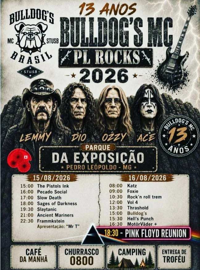 Histórico de Eventos 1 Aniversário Bulldog’s Pedro Leopoldo 2026: 13 Anos