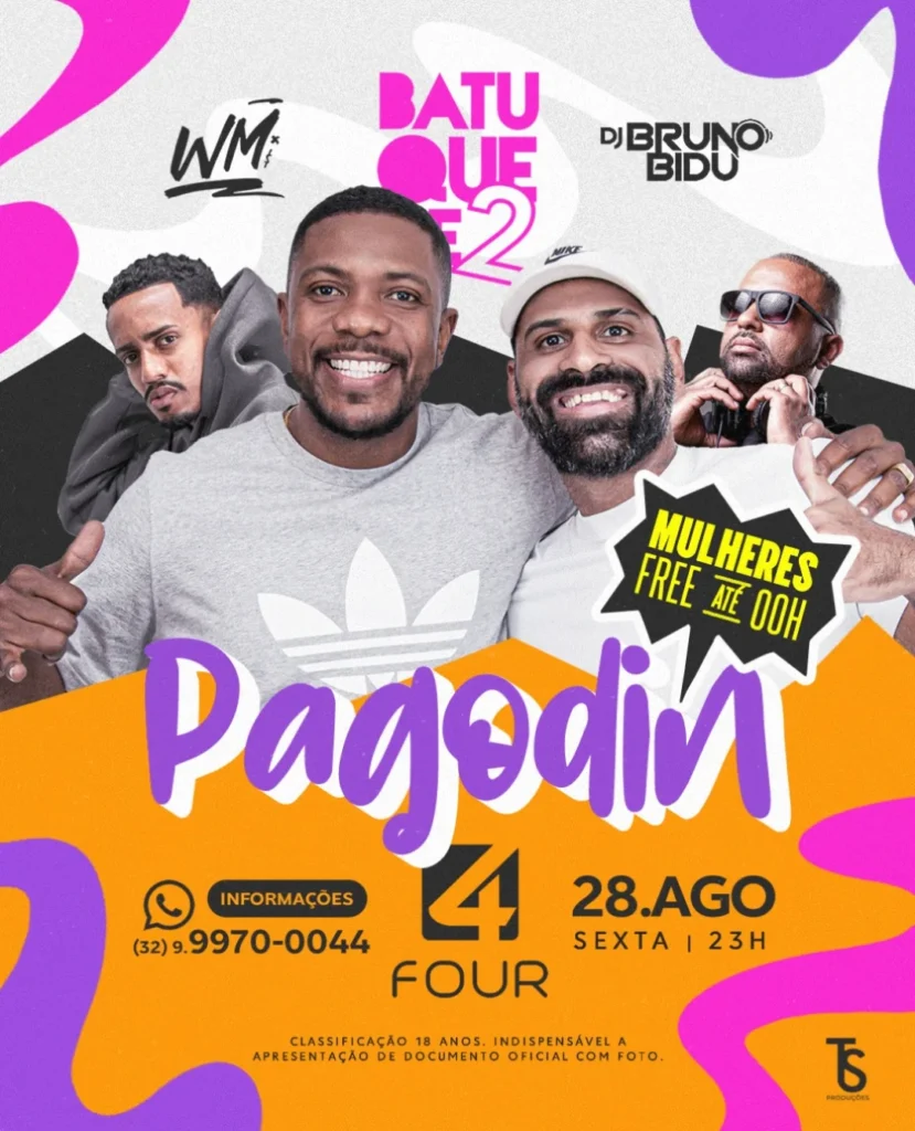 Batuque de 2 em Muriaé 2026: Pagode na Four
