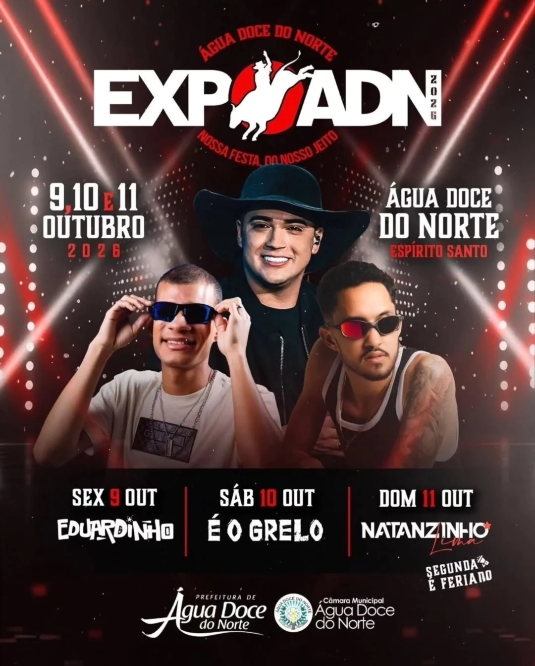Expo ADN 2026 Água Doce do Norte - Cartaz oficial da exposição agropecuária