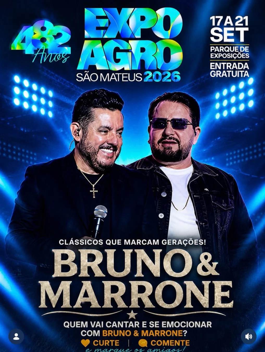 Expo Agro São Mateus 2026: Show de Bruno e Marrone 1 Expo Agro São Mateus 2026 com show de Bruno e Marrone