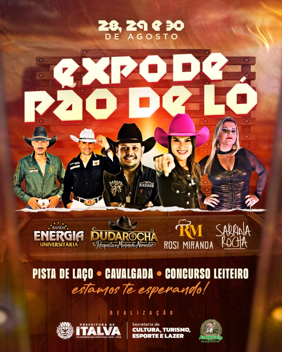Expo de Pão de Ló Italva 2026 - Cartaz oficial do evento em Italva