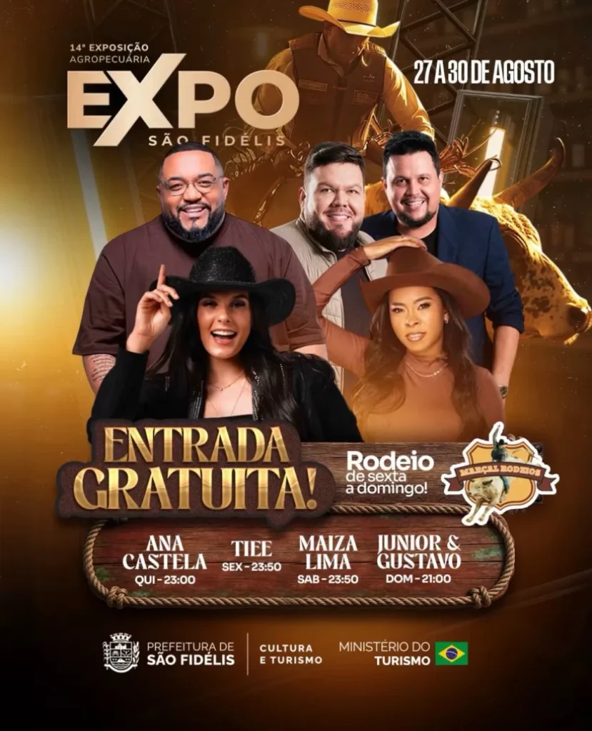 Expô São Fidélis 2026: Programação e Shows