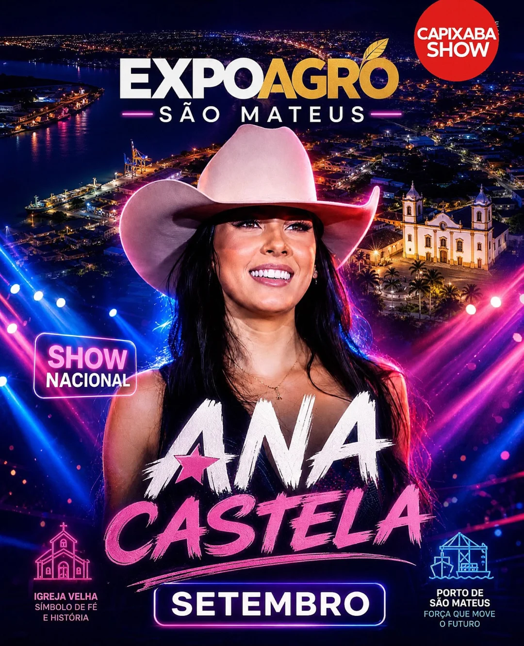 Expoagro São Mateus 2026: Ana Castela e Shows 1 Expoagro São Mateus 2026 - Cartaz com Ana Castela
