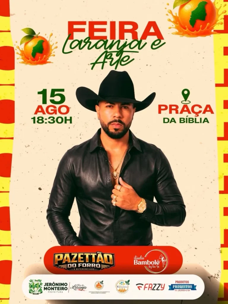 Histórico de Eventos 3 Feira Laranja e Arte Jerônimo Monteiro 2026: Shows e Mais
