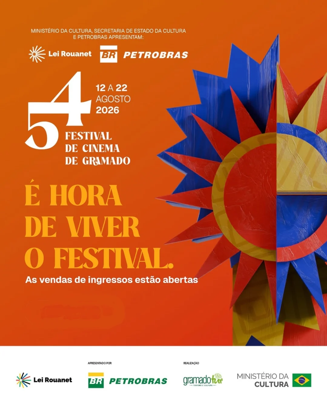Festival de Cinema de Gramado 2026: 54ª Edição 1 54º Festival de Cinema de Gramado 2026