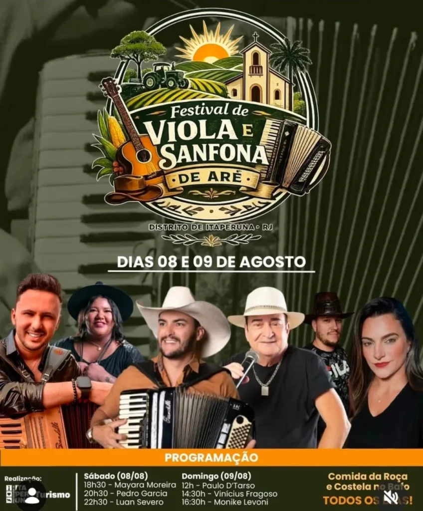Festival de Viola e Sanfona Aré 2026: Itaperuna