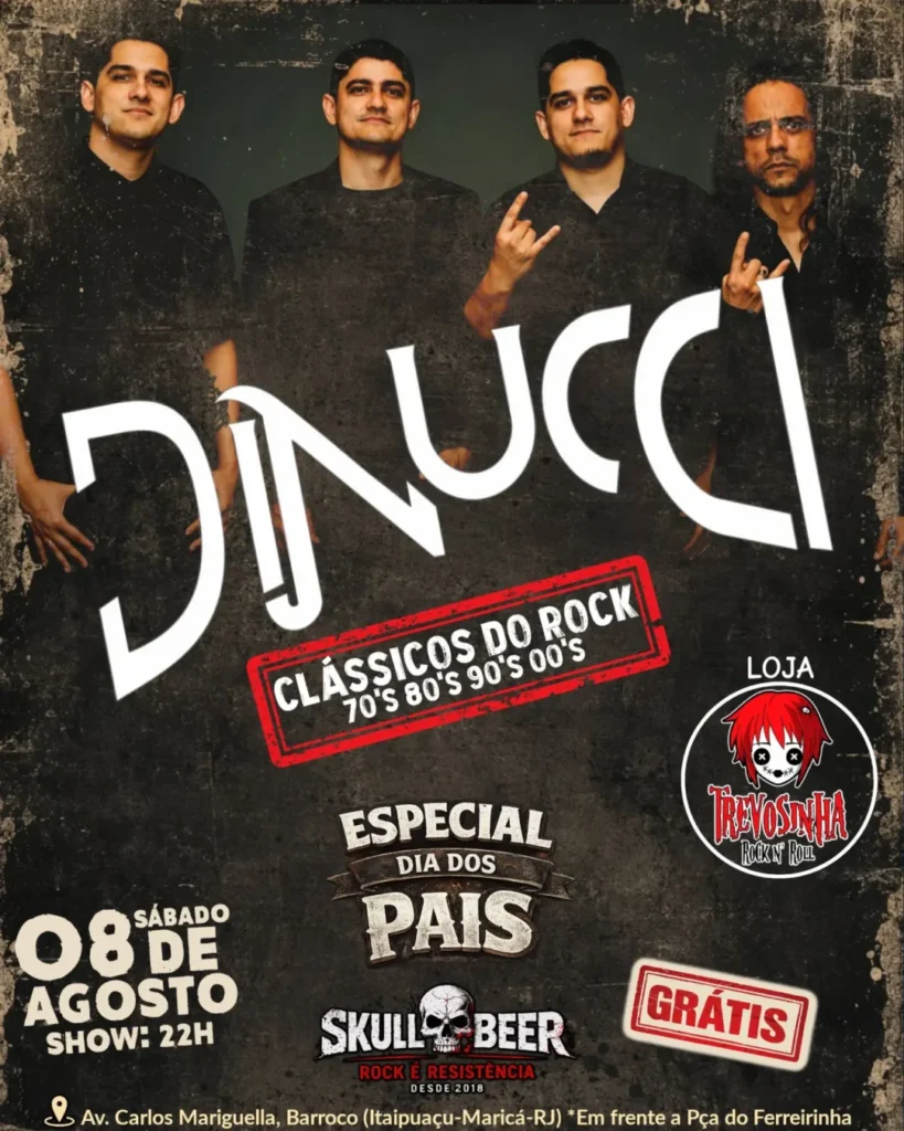 Irmãos Dinucci Skull Beer Bar 2026: Especial Dia dos Pais