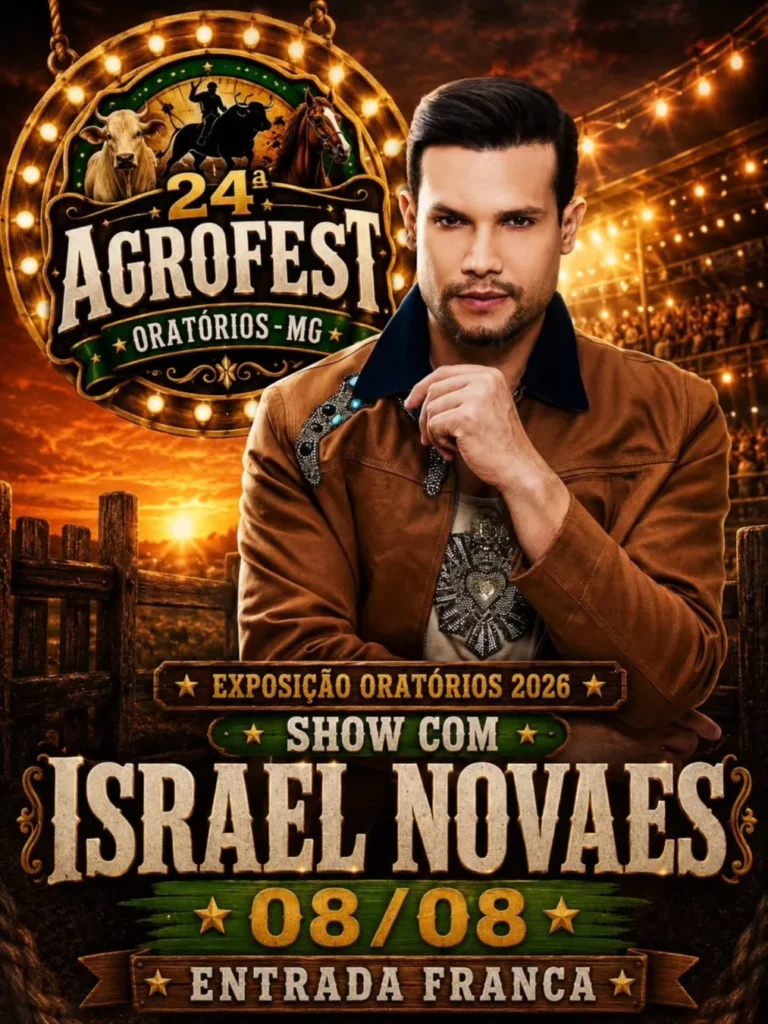 Israel Novaes Exposição de Oratórios 2026: Show e Data