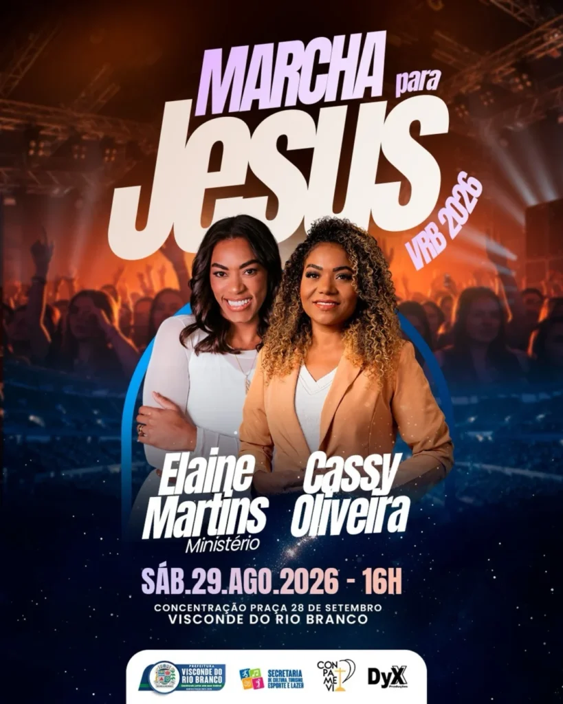 Marcha para Jesus VRB 2026: Programação