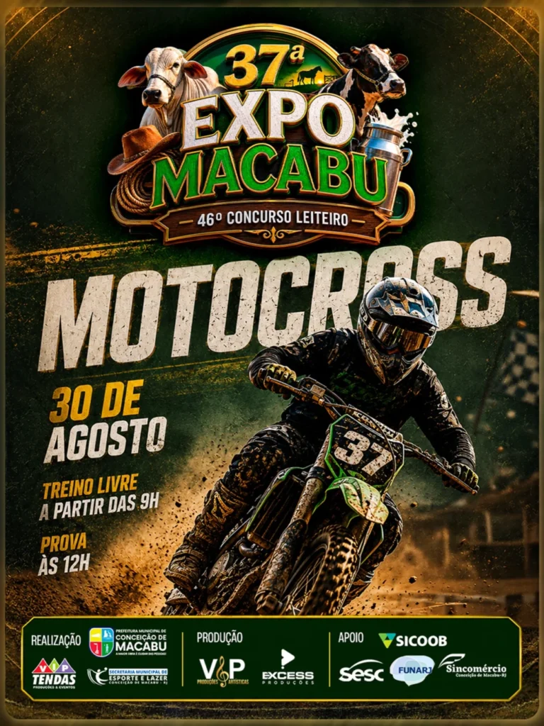 Motocross Expo Agro Macabu 2026: Provas Radicais
