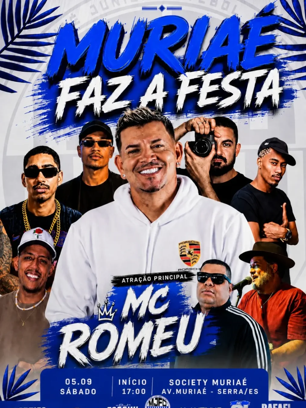 Muriaé Faz a Festa 2026: Programação do Evento 1 Muriaé Faz a Festa 2026 - Cartaz oficial do evento no Society Muriaé