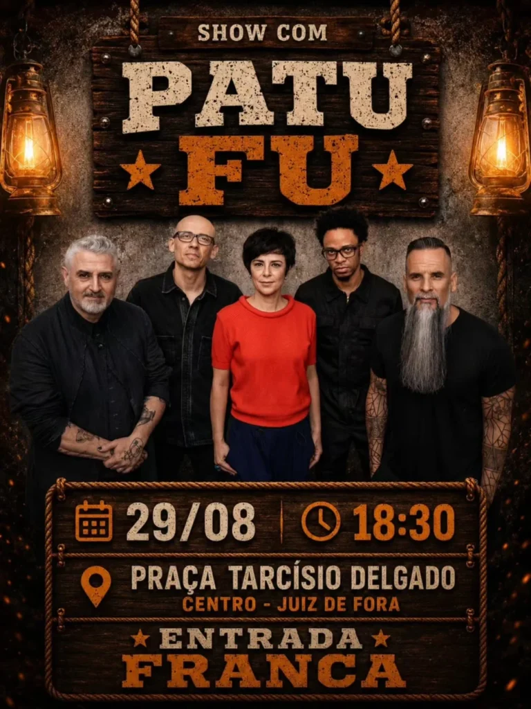 Pato Fu em Juiz de Fora 2026: Show Gratuito