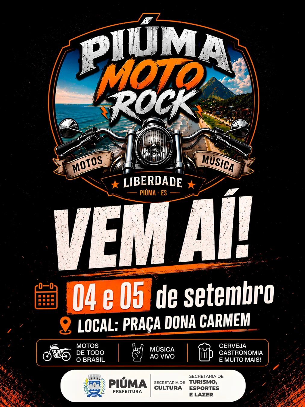 Cartaz do Piúma Moto Rock
