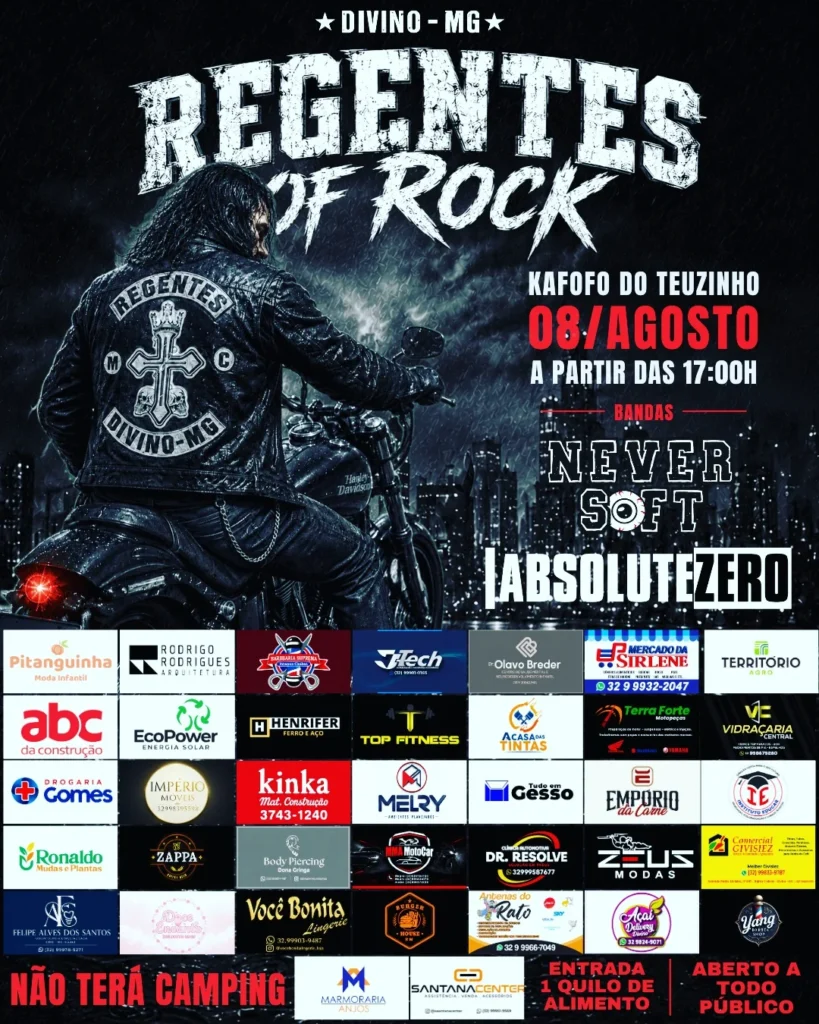 Regentes of Rock Divino 2026: Encontro de Motos e Bandas