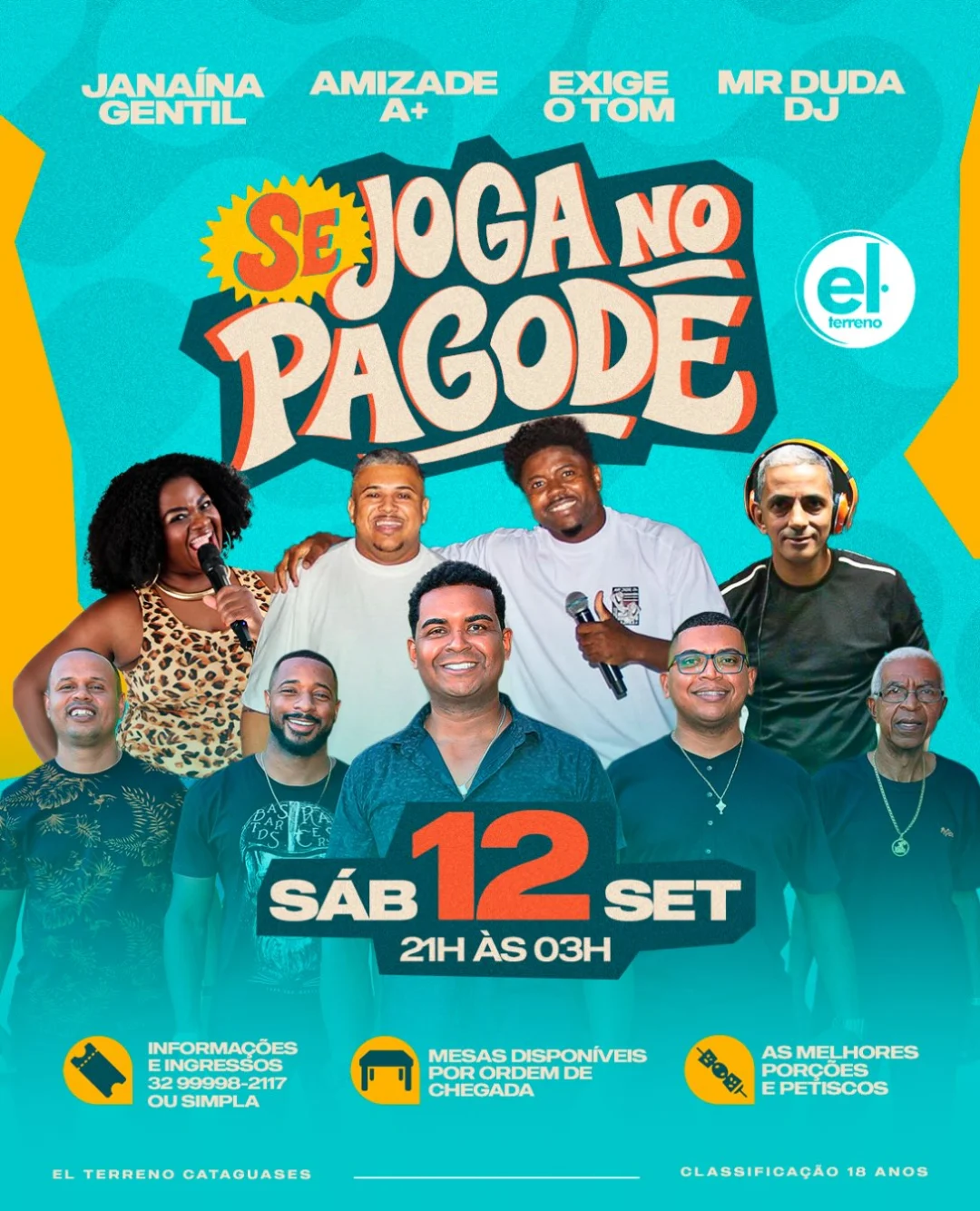 Se Joga no Pagode Cataguases 2026 1 Se Joga no Pagode Cataguases 2026 - Cartaz oficial do evento no El Terreno