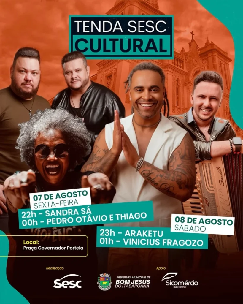 Tenda Sesc Cultural 2026: Shows e Programação