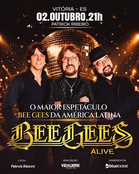 Bee Gees em Vitória 2026: Espetáculo e Ingressos