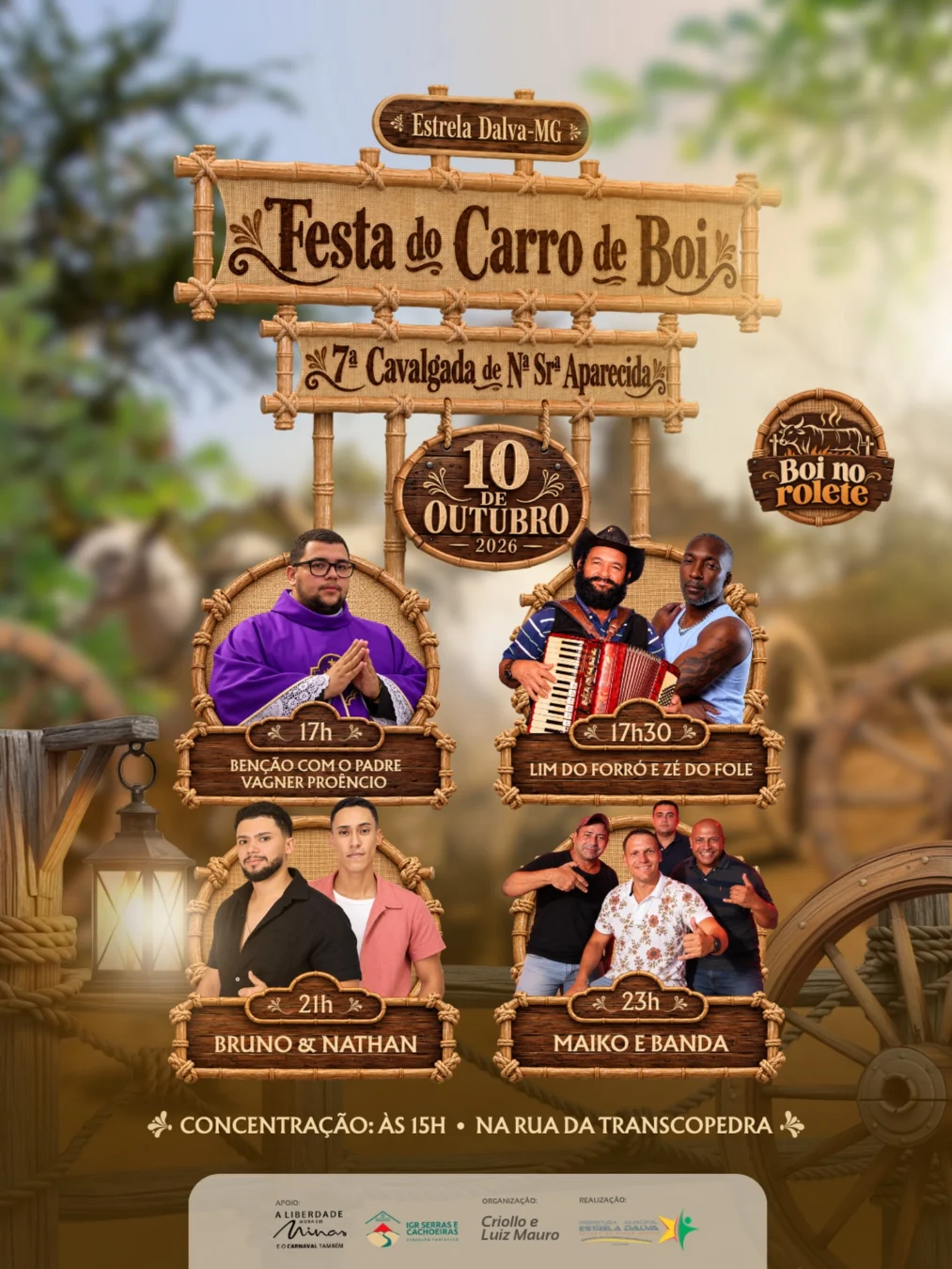 Cavalgada Estrela Dalva 2026 - Festa do Carro de Boi e Shows