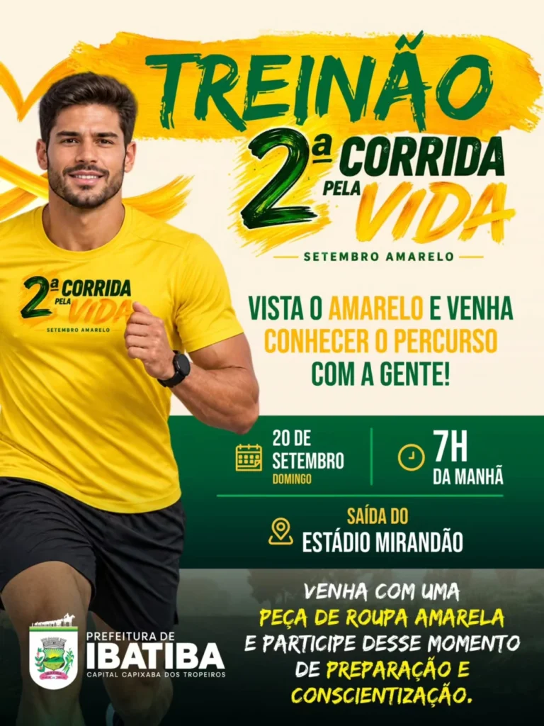 Corrida pela Vida Ibatiba 2026: Valorização da Vida