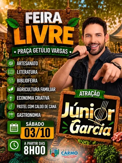 Feira Livre de Carmo 2026: Atrações e Música